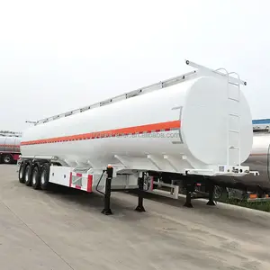 High Capacity 3 Axle Fuel Oil 45 Cubic Meter Carbon Steel Tanker Truck Trailer