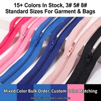 Großhandel SG Marke Nylon-Spiralreißverschluss # 5 # 8 # 10 Unsichtbare Offene Reißverschlüsse mit Automatikverriegelung, Wasserdicht, Hochbelastbar, für Kleidersäcke, Kundenspezifisch OEM