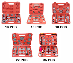 Outils à main 18 pièces Kit de réglage du cylindre de frein à disque Outil supérieur avec boîtier OEM pour démontage de plaquettes Utilisation de réparation - Product Image 3