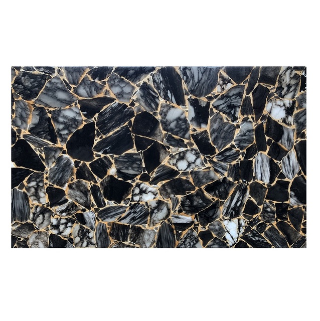 Onyx Resin Acrylic Artificial LED Light Stone Panel Translucent Backlit Wall Cladding Tile Slab for Floor Countertop Use