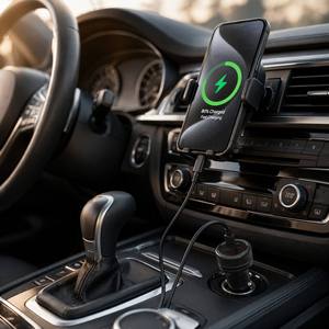 Cargador de Coche USB C Doble Puerto Mini de Fibra de Carbono OEM al por Mayor, Adaptador de Carga Rápida PD 20W QC 3.0 - Product Image 5