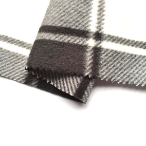 Vải Dệt Kim Chống Pilling Polar <span class=keywords><strong>Fleece</strong></span> Vải In Tùy Chỉnh Áo Nỉ Kiểm Tra Kẻ Sọc Trắng Đen In <span class=keywords><strong>Micro</strong></span> 100% <span class=keywords><strong>Polyester</strong></span> - Product Image 1