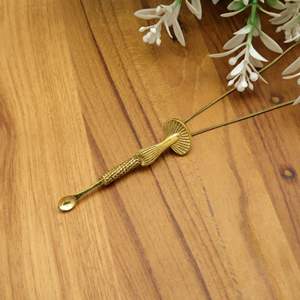 Collier pendentif cuillère en laiton fait main bijoux Boho uniques amulette ethnique tribale, Long collier en laiton bijoux de déclaration artisanale - Product Image 4