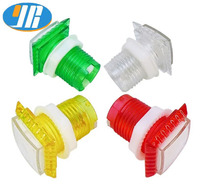 YIRUN Bouton poussoir carré 32*32mm en plastique et métal avec LED RGB, accessoire de jeu rectangulaire pour borne d'arcade intérieure
