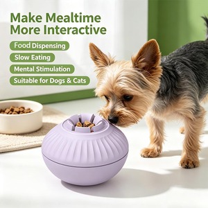 Balle distributrice interactive de friandises pour animaux de compagnie, sans BPA, en PP+TPE, durable, résistante aux morsures, jouet de puzzle pour chiens et chats - Product Image 1