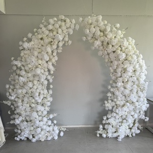 A-1915 Fiori Artificiali di Alta Qualità in Seta Rosa per Arco Nuziale, Decorazioni per Eventi e Feste - Product Image 1