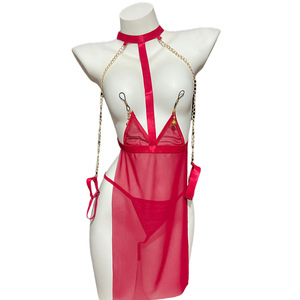 Сексуальное нижнее белье с колокольчиком и зажимами для сосков - Product Image 2