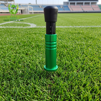 Jauge d'épaisseur pour gazon artificiel, outil de test de sol à 3 aiguilles, mesureur de profondeur, vérificateur de profondeur pour gazon sportif et de jardin