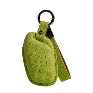 Étui de clé BLA en cuir PU durable antidérapant et résistant aux rayures pour télécommande de voiture Série 3, housse de clé, compatible JAC - Product Image 5
