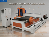 Machine de fraisage CNC 4 axes 1325 6KW pour le travail du bois, équipement de sculpture et de découpe sur bois DSPA11, commande PLC Syntec simple