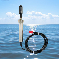 Medidor de Corriente Marina IP68, Boya de Detección de Corriente Oceánica de Aleación de Titanio, Kit Oceanográfico Electromagnético a Prueba de Agua
