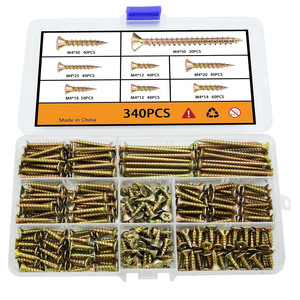Tapping Screws Set 220Pcs Metric Zinc Plated Cross Countersunk Head For Metal Fastening - Product Image 4