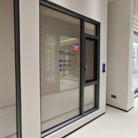 Ventana Abatible Impermeable Deioux con Marco de Aluminio, Sistema de Drenaje, Doble Acristalamiento Templado, Resistente a la Intemperie y a la Lluvia