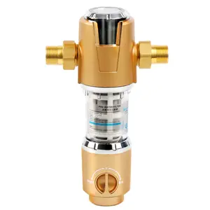 Brass Material 10 to 200 mircons outdoor heavy metal removal whole house water filter housing with cartridge OEM