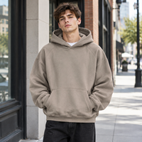 Chemise à capuche décontractée en coton pour homme fabriquée en usine - Pull doux d'hiver style basique à capuche - Logo personnalisable