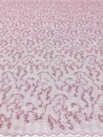 Tissu en tulle brodé de sequins à motif vague 2026 en rouleau pour la production de robes de soirée