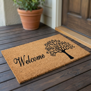 PVC Modern Solid Color Home Sweet Home Design Rectangle Machine Made Anti Slip Washable Durable Eco Friendly HDPE Backing <b>Mat</b> - Product Image 3
