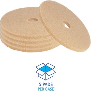 Éponges de polissage pour sols Boardwalk 20 pouces, couleur beige, 5 unités par carton - Product Image 4