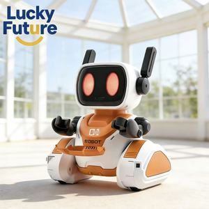 <span class=keywords><strong>Robot</strong></span> polyvalent de poursuite de cibles lumineuses, jouet de bureau en plastique télécommandé avec plateau de livraison, <span class=keywords><strong>transformable</strong></span> DIY - Product Image 1