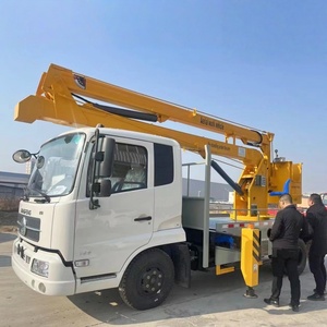 รถบรรทุกติดตั้งกระเช้าแบบพับได้ Dongfeng 16 เมตร รถยกคนแบบยกระดับ รถยกคนขึ้นที่สูง - Product Image 3