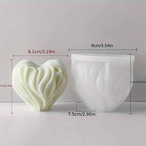 MUYULINS DIY Love Theme Scented Candle <b>Silicone</b> Mold Irregular Shape Handmade Valentine's Day Gift Craft Supplies - Product Image 6