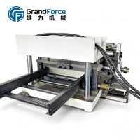 Machine de formage de profilés trapézoïdaux GrandForce à grande vitesse, automatique et économe en énergie, avec ligne de découpe de longueur et écran tactile PLC