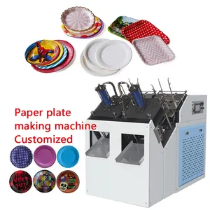 Yüksek hızlı otomatik kağıt yemek tabağı makinesi kağıt tabak tabak şekillendirme makinesi
