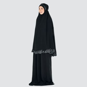 SIPO Eid malaisie Telekung soie couvre entièrement Prayerwear singapour femmes robe Telekung prière indonésie Telekung Jubah - Product Image 2