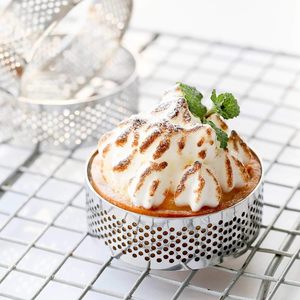 Moule à pâtisserie en métal Anneau à gâteau rond antiadhésif en acier inoxydable Anneaux à tarte perforés Anneaux à tarte ronds - Product Image 6