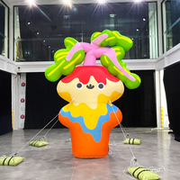 Équipement publicitaire : Vase gonflable géant personnalisé avec ballon en forme de fleur de lys pour la décoration d'événements
