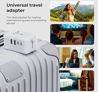 Reisende Factory Direct Adaptateur de chargeur de voyage Logo personnalisé Emballage universel 10A Prise de voyage USB Type-C Vente en gros
