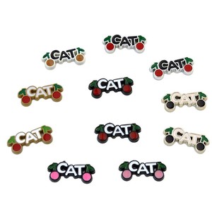 Cute Cartoon <b>Letter</b> Cat Patch <b>Plastic</b> Resin DIY Jewelry Accessories For Shoes Decorative Materials Wholesale - Product Image 5