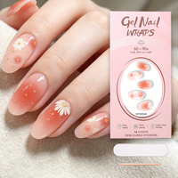 Bandes de gel semi-durcies personnalisées OEM, 16 capsules, brun caramel uni, pour l'automne, pour la vente en gros