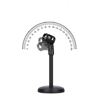 Support de Microphone pour Microphone Fabricants Vente en Gros Support de Table de Microphone Universel à Disque Métallique de Levage de Bureau
