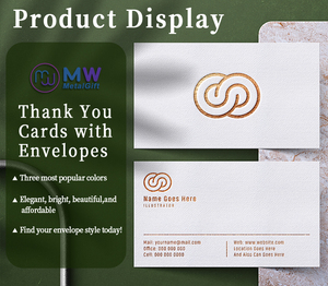 Biglietti di carta personalizzati con logo stampato a forma personalizzata biglietti di auguri Business cartoline di ringraziamento eventi aziendali di alta qualità liscia - Product Image 3