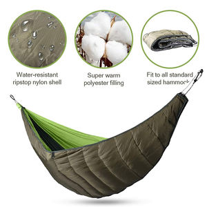 <span class=keywords><strong>Hamaca</strong></span> de Camping Resistente con Red de Seguridad, <span class=keywords><strong>Hamaca</strong></span> Táctica Portátil de Nailon Personalizable para 2 Personas, para Exteriores - Product Image 5