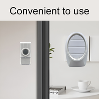 Sonnette sans fil étanche, portée 200 m, batterie longue durée, installation facile, faible consommation pour maison et appartement - Design moderne