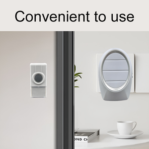 Timbre Inalámbrico Impermeable con Recepción de Largo Alcance, Timbre de Alarma Inalámbrico con Botón de CA y Fácil Instalación en Enchufe - Product Image 3