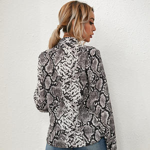 Casuale Strada della Moda Del Leopardo di Usura Stampa Camicette A <span class=keywords><strong>Maniche</strong></span> <span class=keywords><strong>Lunghe</strong></span> Turn Down Collare Molla Slaccia la Camicia Top Scollo A V <span class=keywords><strong>Vestiti</strong></span> Delle Donne e2024 - Product Image 2