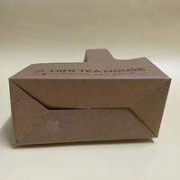 SP2119 Porte-gobelet à café en papier kraft avec poignée Impression personnalisée en gros Porte-gobelet à café en papier à emporter avec poignée
