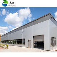 Taller de Estructura de Acero Moderno Prefabricado Personalizado, Almacén con Marco Metálico Galvanizado Duradero, Certificado ISO9001 para Fábrica