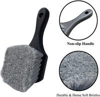 Brosse pour jantes de voiture, nettoyeur de jantes à manche court, brosse de détaillage pour moyeux de roues, outil de lavage