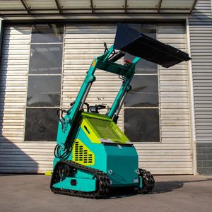 Produsen Cina modifikasi <span class=keywords><strong>small</strong></span> <span class=keywords><strong>skip</strong></span> steer mini track skid steer <span class=keywords><strong>loader</strong></span> warna biru dan kuning - Product Image 6