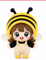 Peluche personnalisée en forme d'abeille pour fille, figurine en peluche, jouet mascotte doux, fabrication OEM ODM selon votre conception