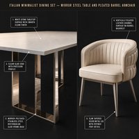 Chaise de salle à manger en cuir rembourrée confortable avec dossier de conception moderne de haute qualité en vente chaude pour hôtel restaurant
