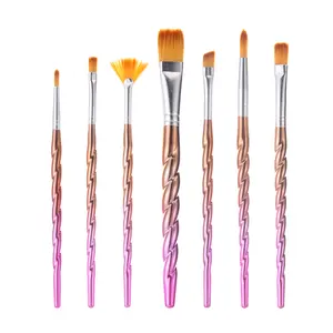 Assorted Unicorn Twist Paint Brush Set For Acrylic Tempera Face Paints