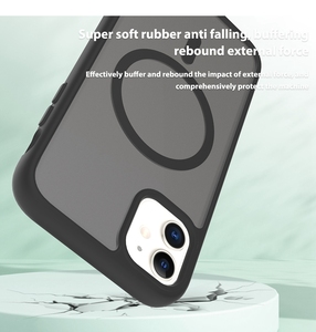 Custodia per telefono cellulare traslucido di lusso con anello magnetico sensazione di pelle per <span class=keywords><strong>iPhone</strong></span> <span class=keywords><strong>11</strong></span> custodia Custom <span class=keywords><strong>Cover</strong></span> del telefono - Product Image 3