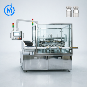 Máquina Automática de Llenado y Tapado de Botellas Pequeñas, Viales de Vidrio, Ampollas, con Lavado por Aire, Enjuague de Agua Purificada, GMP, Acero Inoxidable 304 - Product Image 1