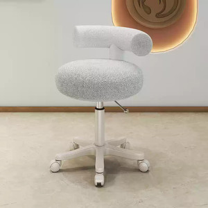 Yicheng Beauty, superventas, silla de maestro de peluquería, taburete redondo para decoración de uñas <span class=keywords><strong>en</strong></span> casa para peluquerías con ruedas a la venta - Product Image 1