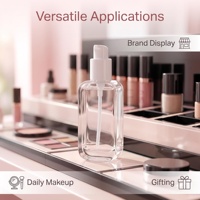 NOUVEAU Flacon pompe cosmétique en verre à parois droites pour crème et maquillage, vide, 30ml, 40ml, 80ml, 100ml